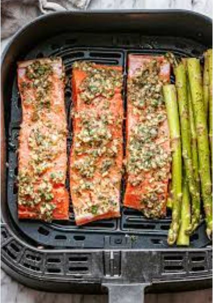 How to Cook Salmon and Asparagus in the Air Fryer 3 salmon and asparagus in air fryer